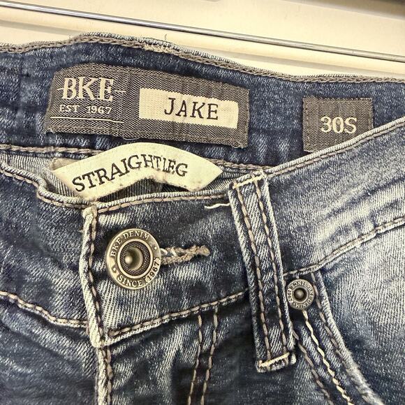 BKE Jake Straight Leg Jeans Men’s Size 30S Blue Medium Wash Classic Denim - Picture 7 of 10